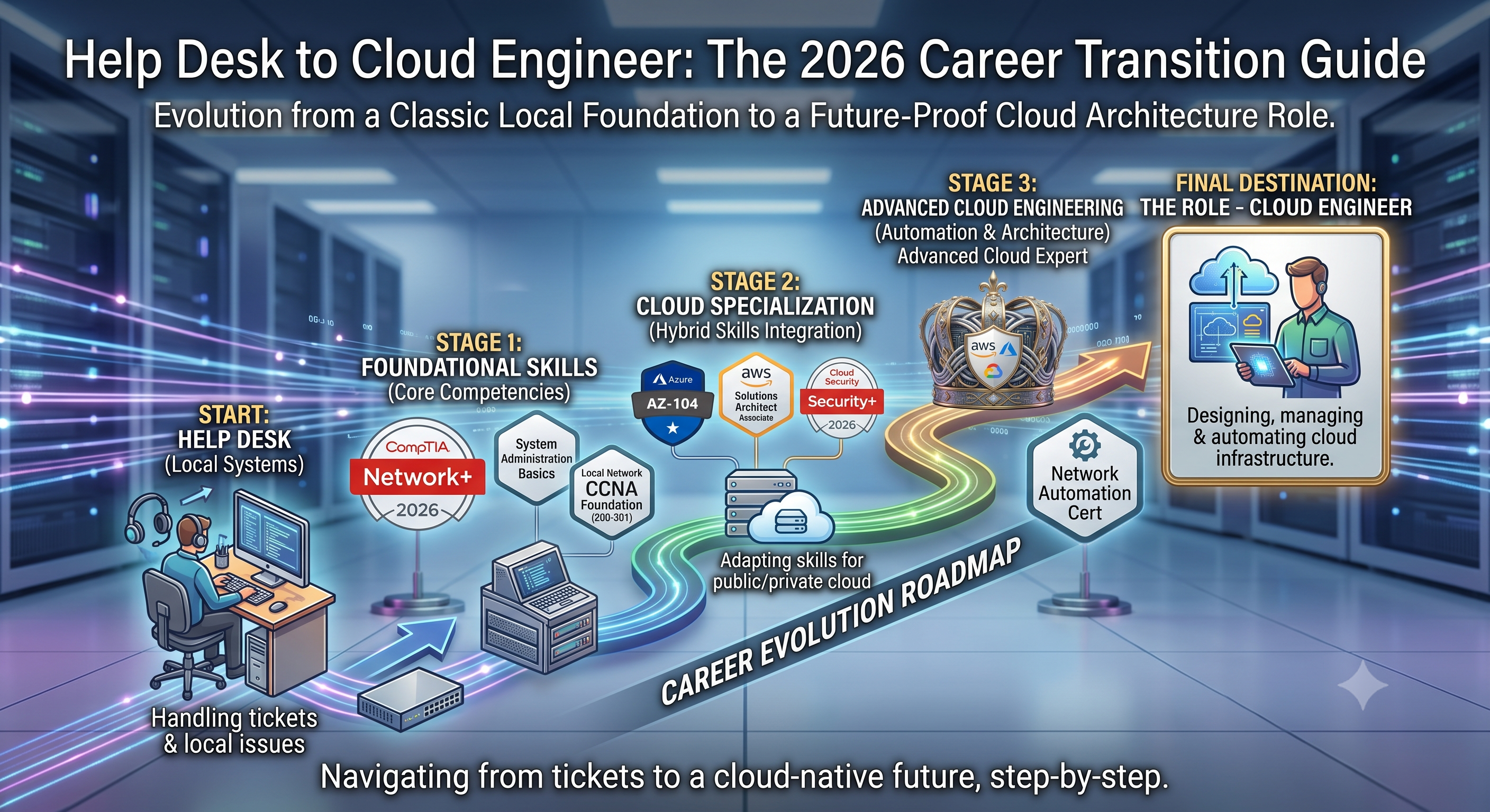 Help Desk to Cloud Engineer: A Step-by-Step Transition Guide